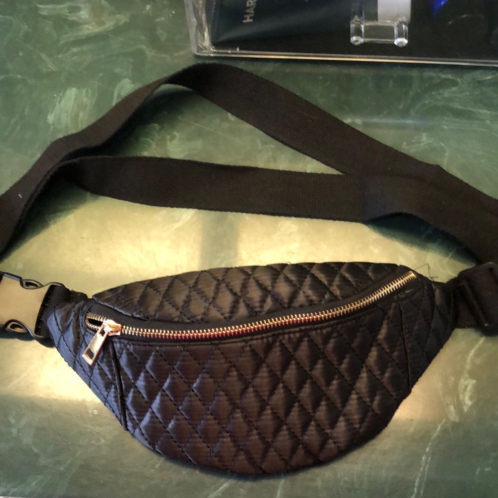 Torrid Black quilted Fanny pack/belt bag